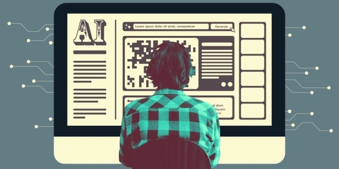 Um programador sentado na frente do ecrã